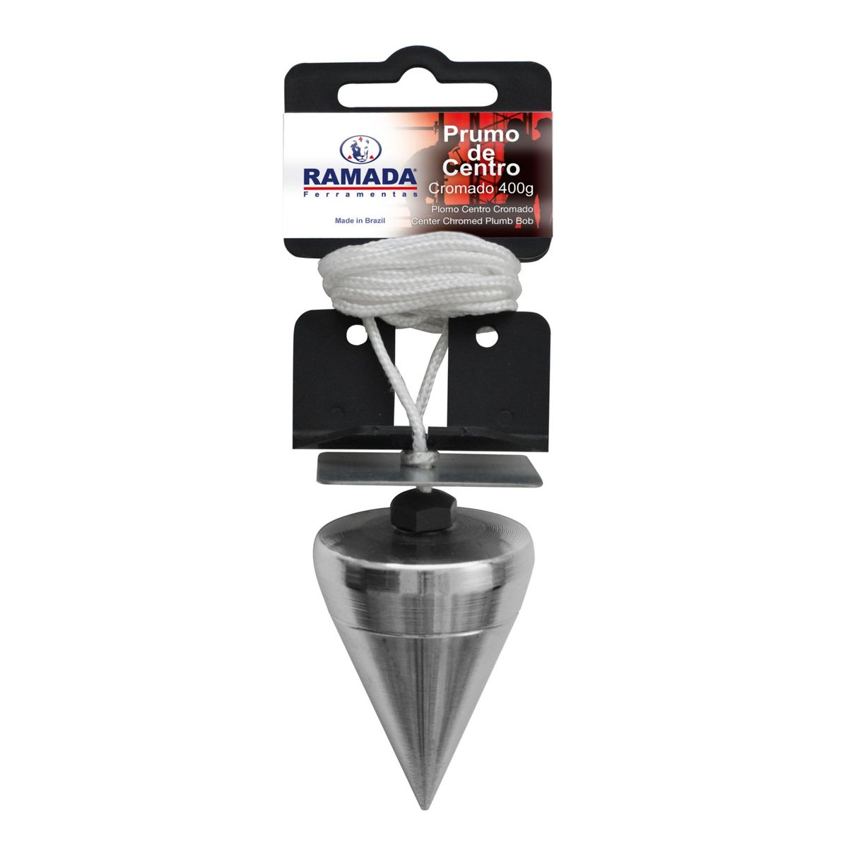 Prumo Centro Cromado N4 Cromado 500g, marca Ramada - Foto Principal