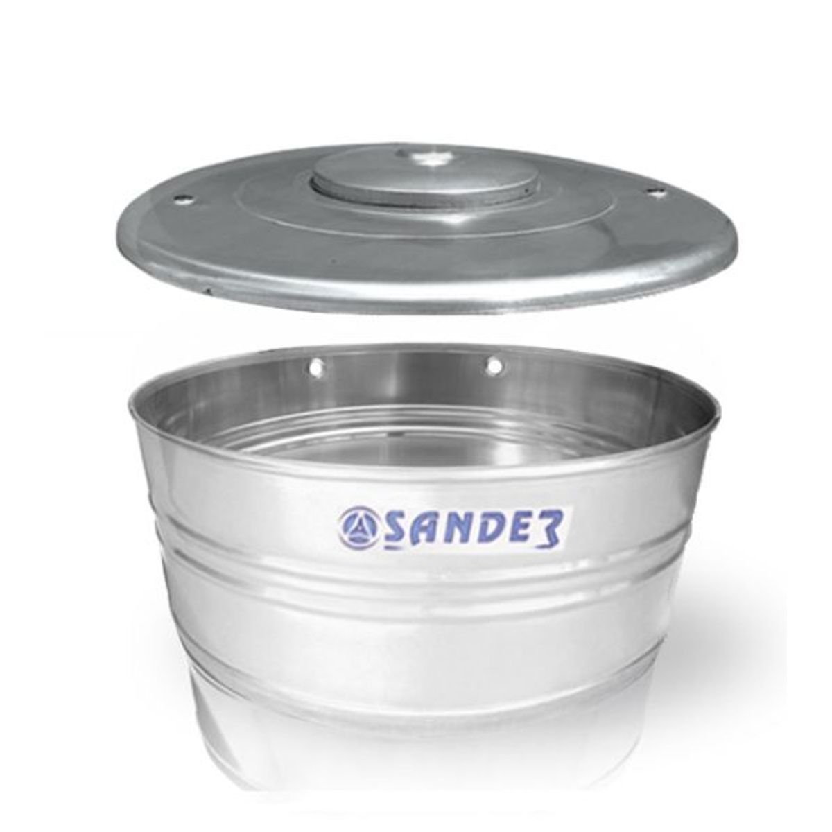 Caixa De Água 500L Tampa Encaixe Inox, marca Sander - Foto Principal