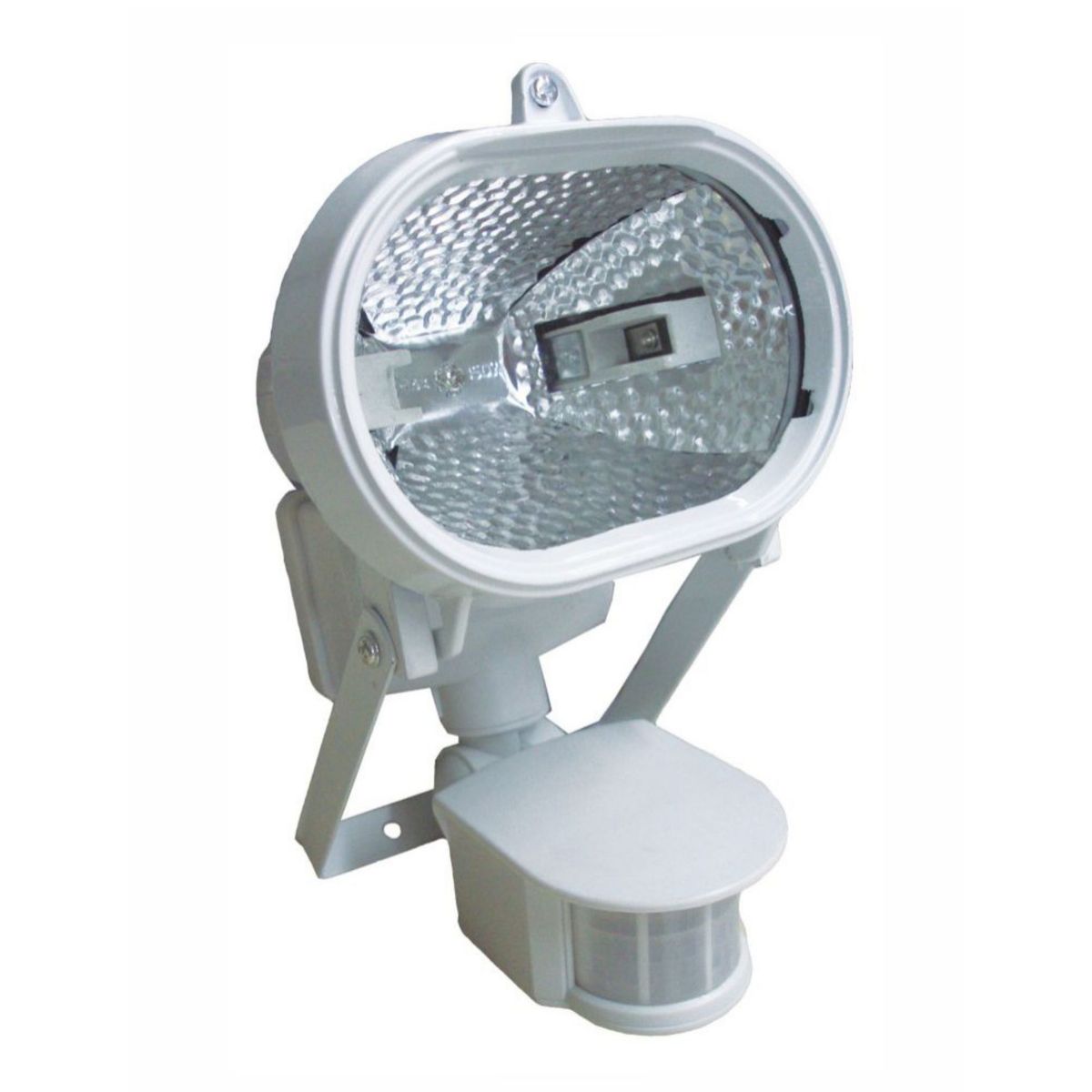 Refletor Oval Halogeno com Sensor 150W, Branco, marca DNI - Foto Principal
