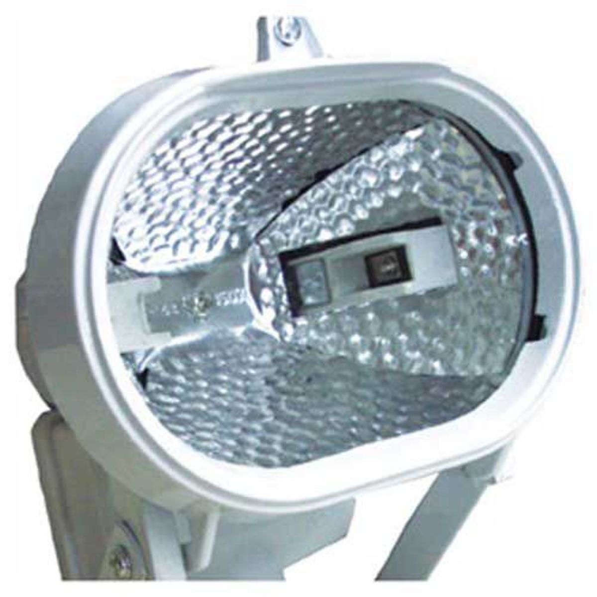 Refletor Oval Halogeno com Sensor 150W, Branco, marca DNI - Foto 2