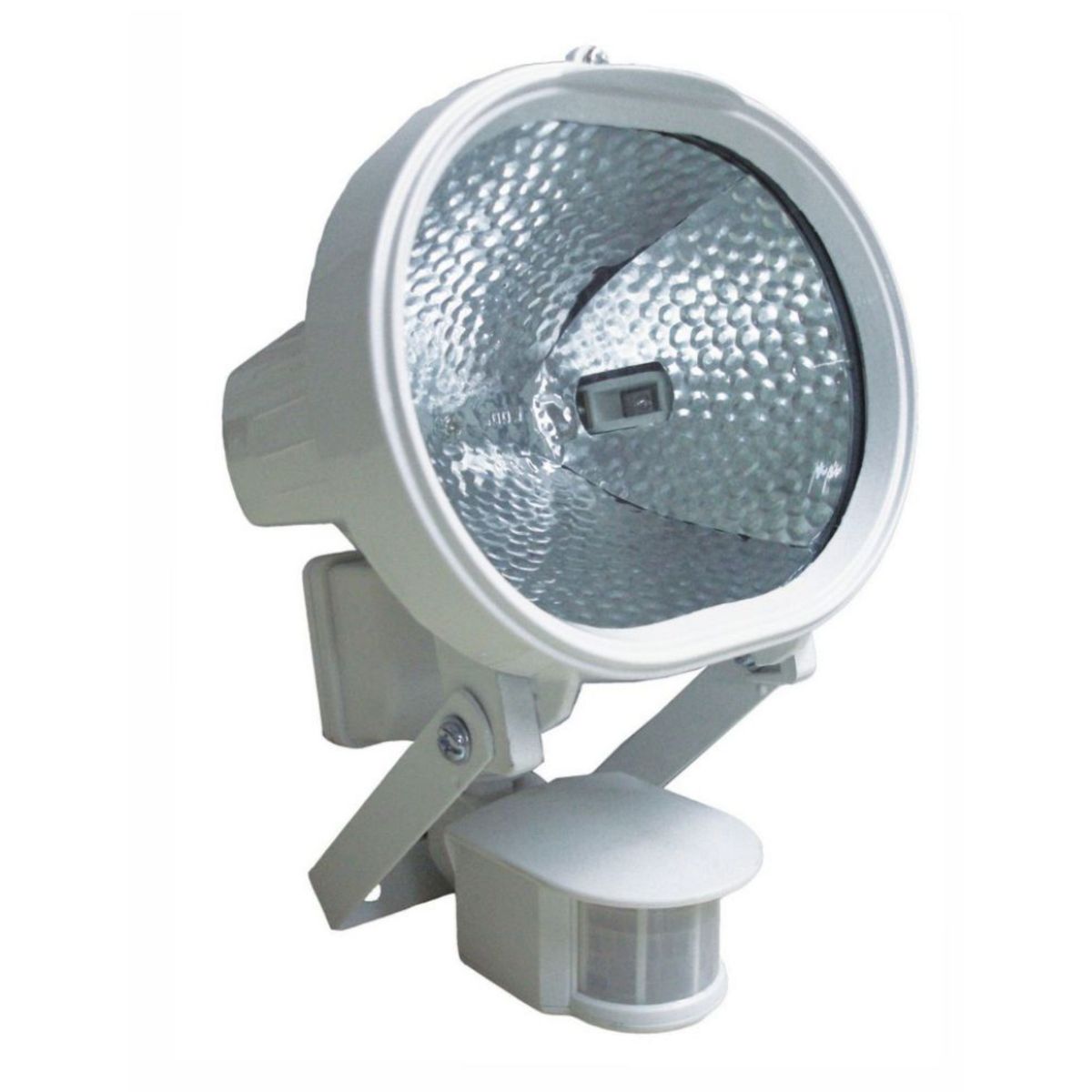 Refletor Oval Halogeno com Sensor 500W, Branco, marca DNI - Foto Principal