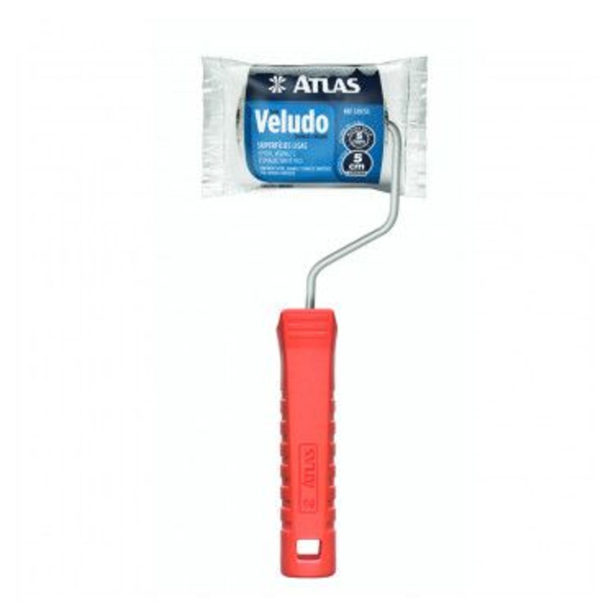 Rolo para Pintura de Veludo Lã Natural Verniz 5cm REF-329/55, marca Atlas - Foto Principal