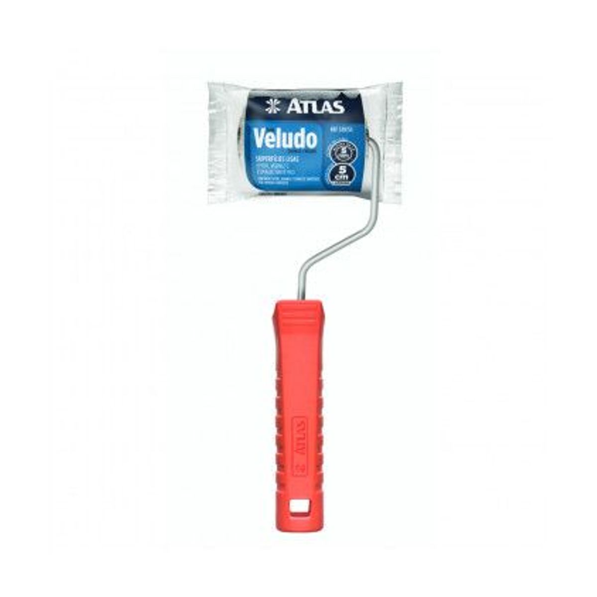 Rolo para Pintura de Veludo Lã Natural Verniz 5cm REF-329/55, marca Atlas - Foto Principal