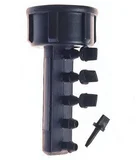 Conector de Torneira Com 5 Saídas, Preto, 4/7mm