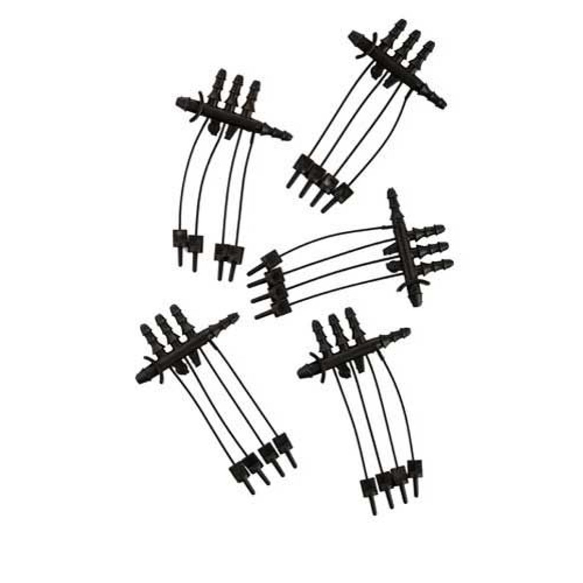 Conexão com 4 Saídas 3/5mm para 4/7mm 5 Peças Preto, marca Elgo - Foto Principal