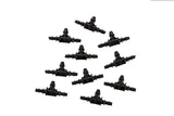 Conexão em LD10 Kit 10 Peças, Preto, 4/7mm