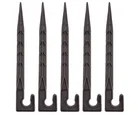 Espeto Plástico Fixar Tubos 5 Peças Preto16mm