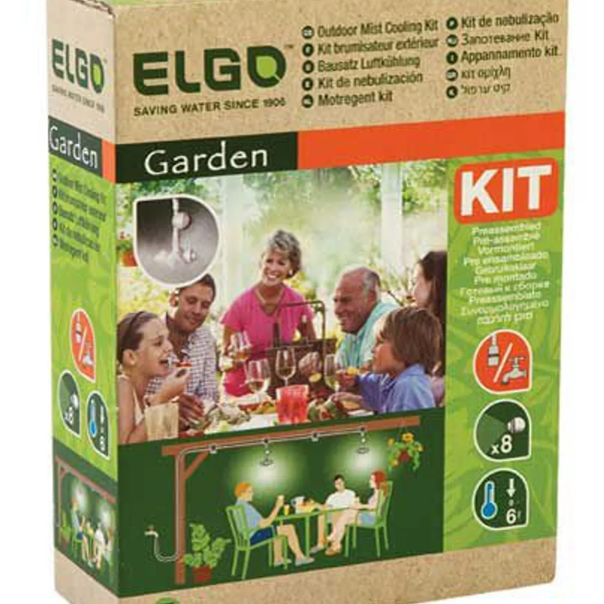 Kit Micro Irrigação Nebulização, Preto, marca Elgo - Foto Principal