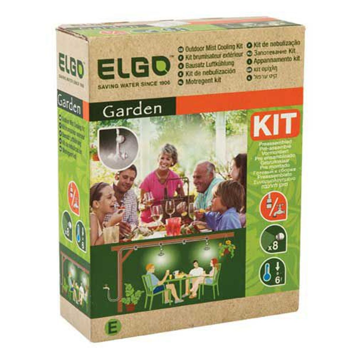 Kit Micro Irrigação Nebulização, Preto, marca Elgo - Foto Principal