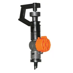 Microaspersor Rotativo 360 com Espeto 2 peças, Preto