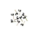 Prendedor Tubos 10 Peças, Preto, 4/7mm