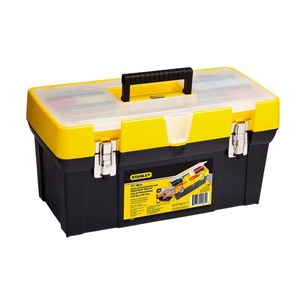 Caixa de Ferramentas 19 com Tampa e Organizador Stanley, marca Stanley - Foto Principal
