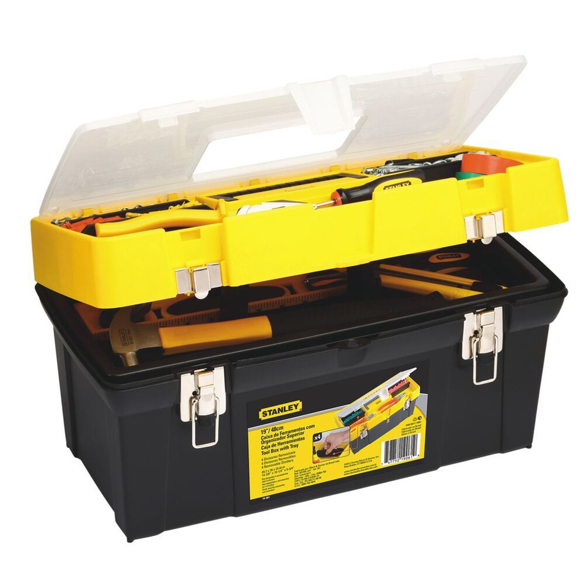 Caixa de Ferramentas 19 com Tampa e Organizador Stanley, marca Stanley - Foto 2