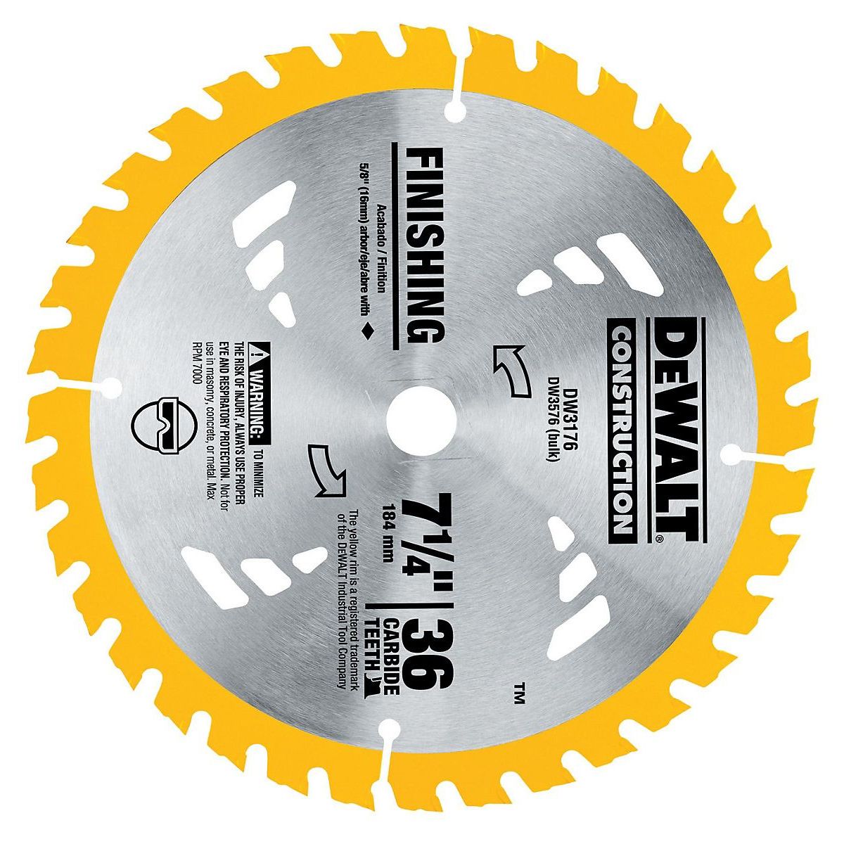 Lamina Serra Circular 7 1/4 36D Dewalt, marca Dewalt - Foto 2