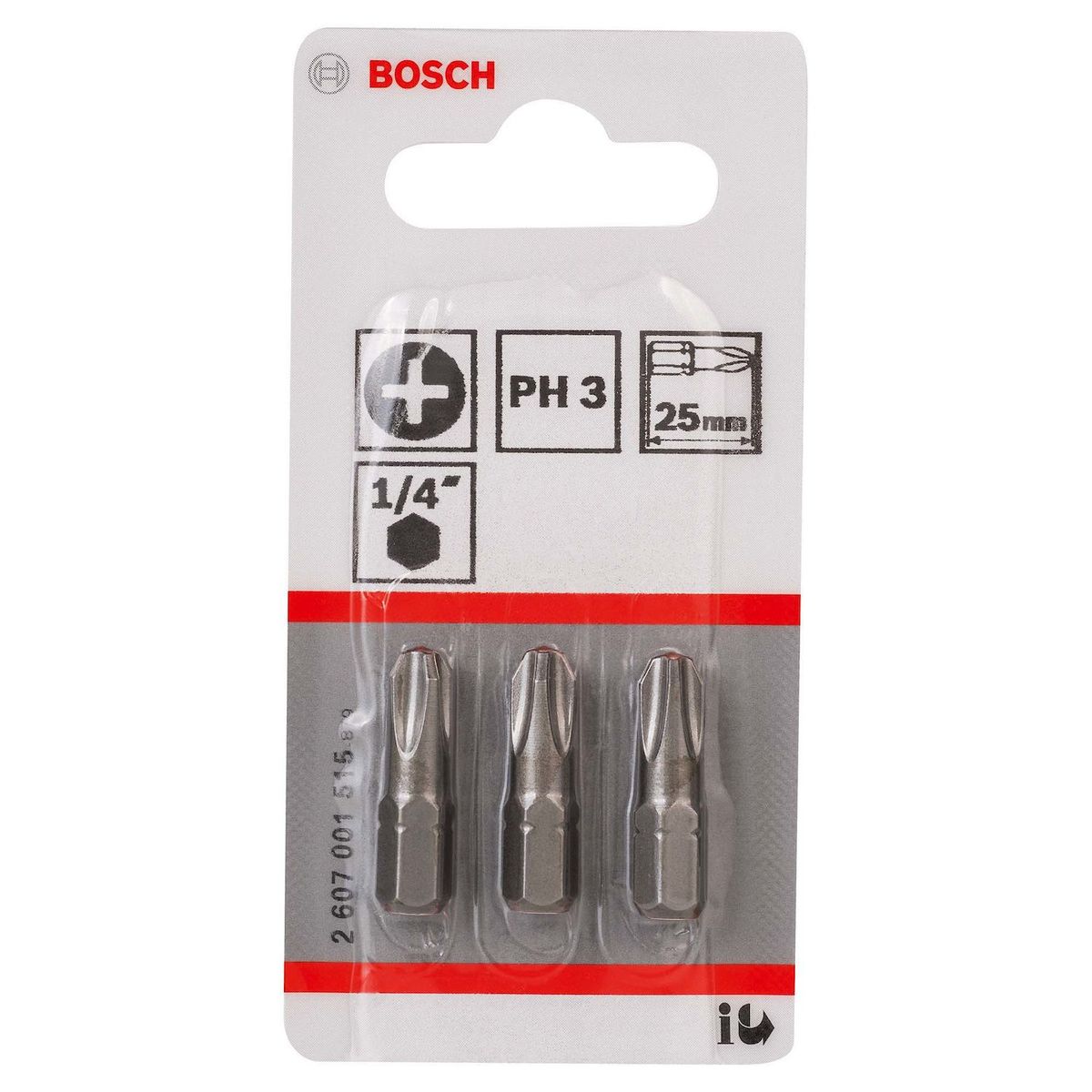 Bits Phillips N3 com 3 Unidades, marca Bosch - Foto Principal