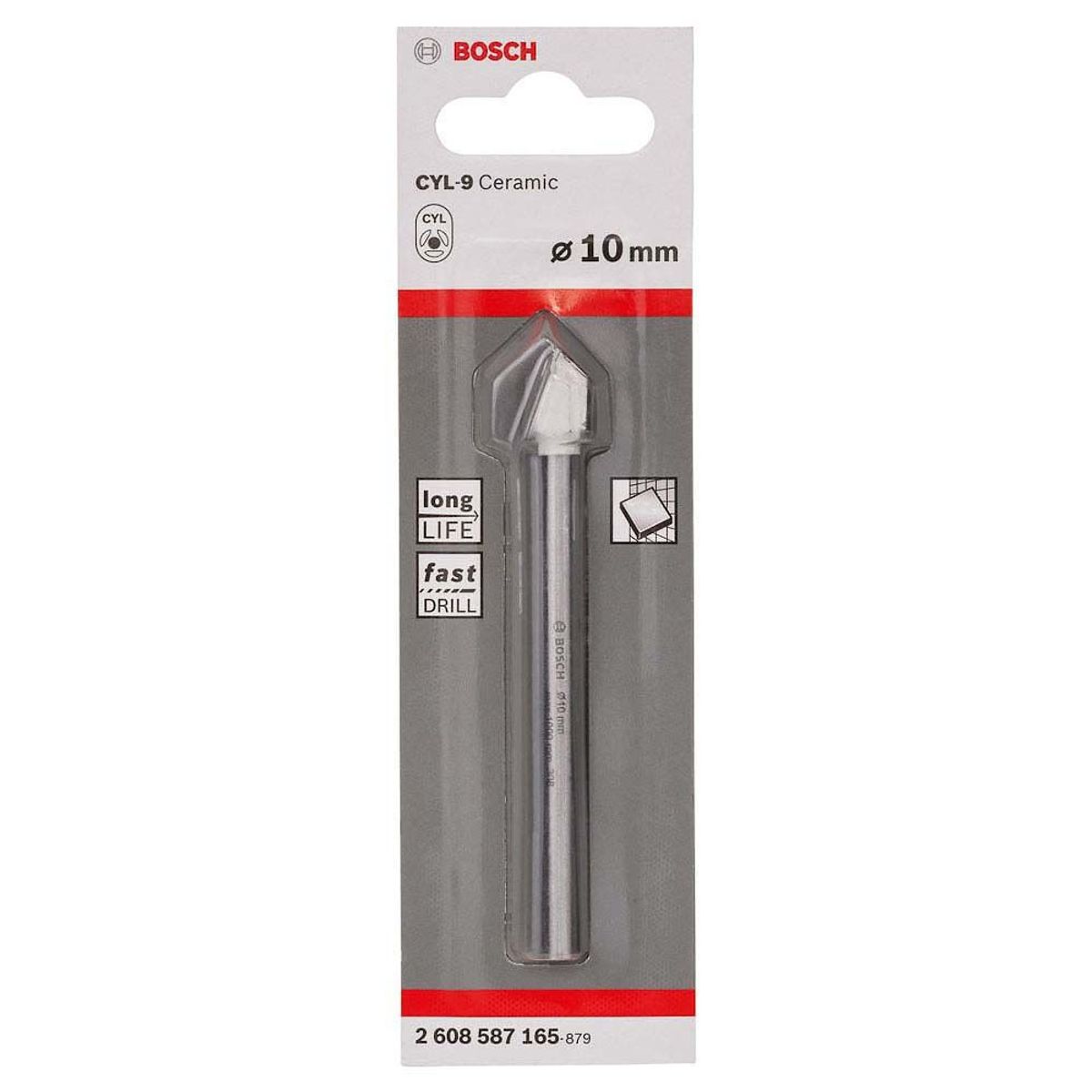 Brocas Bosch CYL-9 Ceramic Encaixe Cilindrico Ø10 x 90 mm com 1 unidade, marca Bosch - Foto Principal
