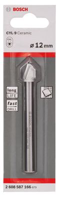 Brocas Bosch CYL-9 Ceramic Encaixe Cilindrico 12 x 90 mm com 1 unidade