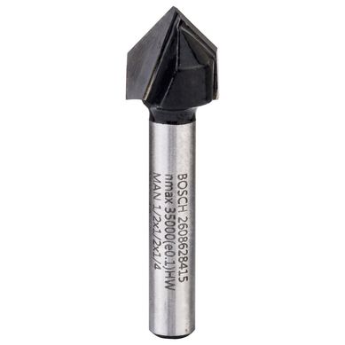 Fresa de ranhurar Bosch Standard de ranhurar em V 1/4