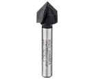 Fresa de ranhurar Bosch Standard de ranhurar em V 1/4", D1 12,7 mm, L 12,7 mm, G 45 mm, 90°