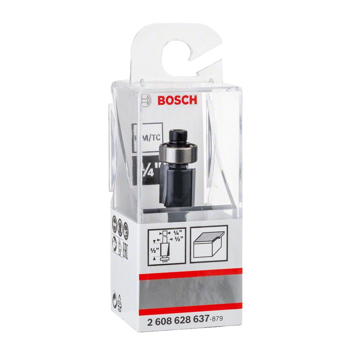 Fresa de alinhar Bosch 1/4", D1 12,7 mm, L 12,7 mm, G 56 mm, marca Bosch - Foto 2