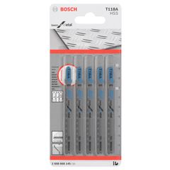 Lâmina de serra tico tico Bosch T118A Basic for metal blister com 5 unidades