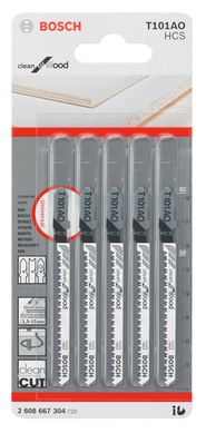 Lmina de serra tico tico Bosch T11AO Clean for wood blister com 5 unidades