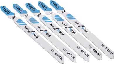 Lmina de serra tico tico Bosch T118G Basic for metal blister com 5 unidades