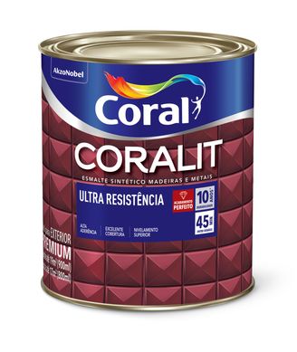 Esmalte Sinttico Branco 900ml Coralit Premium para Madeiras e Metais