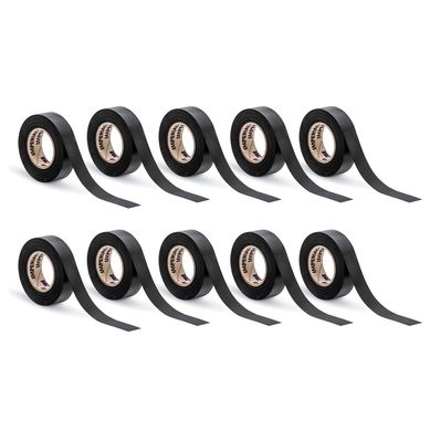 Kit com 10 Fitas Isolantes Preta 18mmx20m