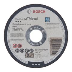 Disco de Corte Bosch Standard for Metal 115x2,5mm Centro Reto