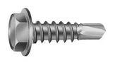 Parafuso Sextavado Flangeado Broca Auto Atarraxante Rosca Inteira 4,2x13 1000 Peças Zincado Branco
