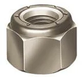 Porca Sextavada Baixa Inserto Nylon UNC 1/4x7/16 1000 Peças Zincado Branco