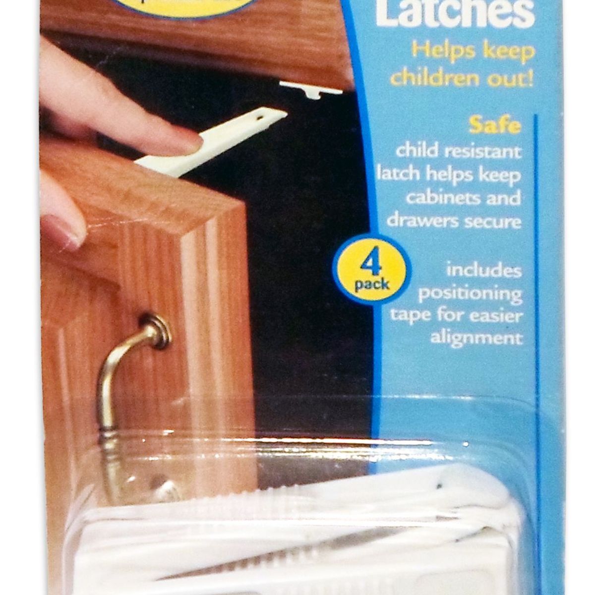 Fecho para Armários e Gavetas 3 Peças, Branco, marca Safety - Foto 2