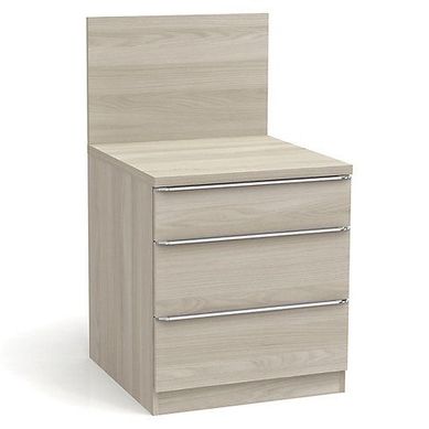 Mesa de Cabeceira 3 Gavetas C545 Square Cinza