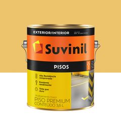 Tinta para piso Amarelo Fosco Exterior e Interior Piso Premium 3,6L Suvinil