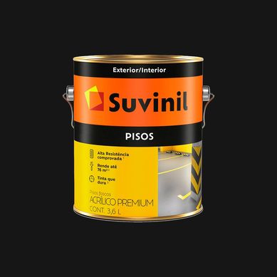 Tinta Fosco Exterior e Interior Piso Premium 3,6L Preto