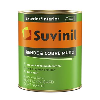 Tinta Fosco Interior Rende e Cobre Muito Standard 900ml Branco