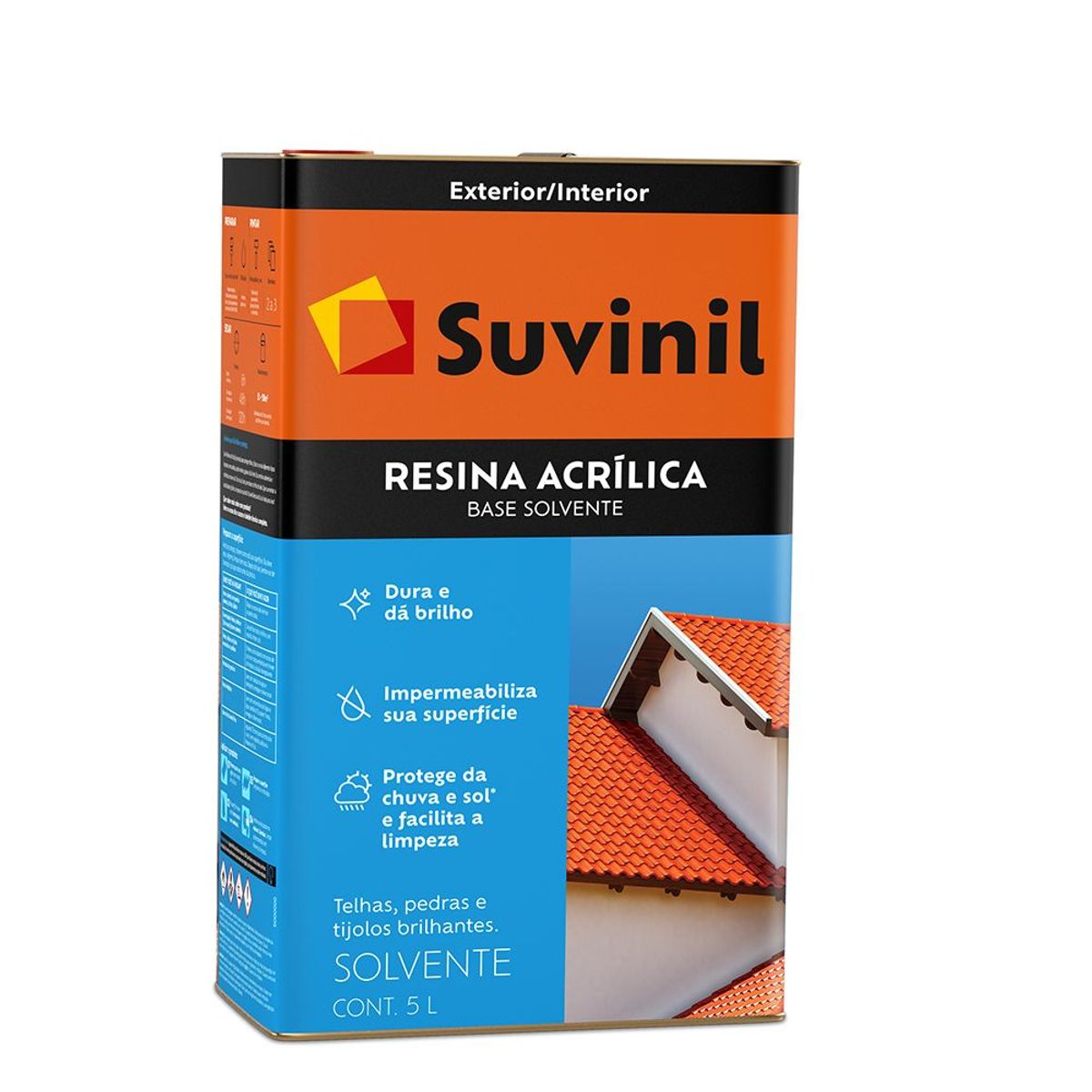 Resina Acrílica 5L Incolor, marca Suvinil - Foto Principal