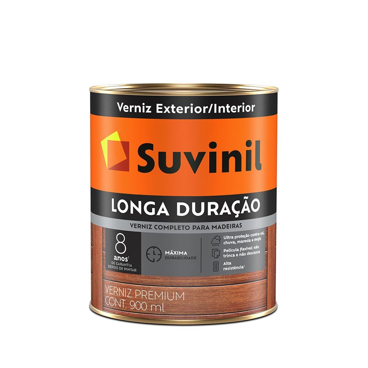 Verniz Ultra Proteção 0,9L Interior e Exterior Natural, marca Suvinil - Foto Principal