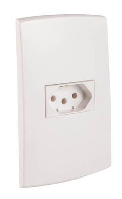 Conjunto Tomada 4X2 10A Halux Branco