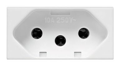 Mdulo Tomada 10A Halux Branca Bivolt