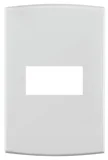 Placa Com Suporte Halux Branca 4X2 1 Posto