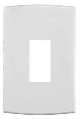 Placa Com Suporte Halux Branca 4X2 1 Posto