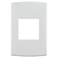 Placa Com Suporte Halux Branca 4X2 2 Postos
