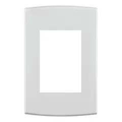 Placa Com Suporte Halux Branca 4X2 3 Postos