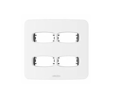 Placa Com Suporte Halux Branca 4X4 4 Postos