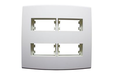 Placa Com Suporte Halux Branca 4X4 4 Postos