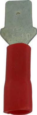 Terminal Macho 0,5 a 1,5mm 10 Peas Vermelho