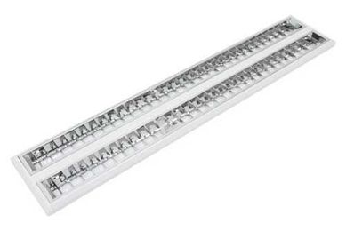 Calha TD 60 Sobrepor 2x28/54W Aletada, Branco