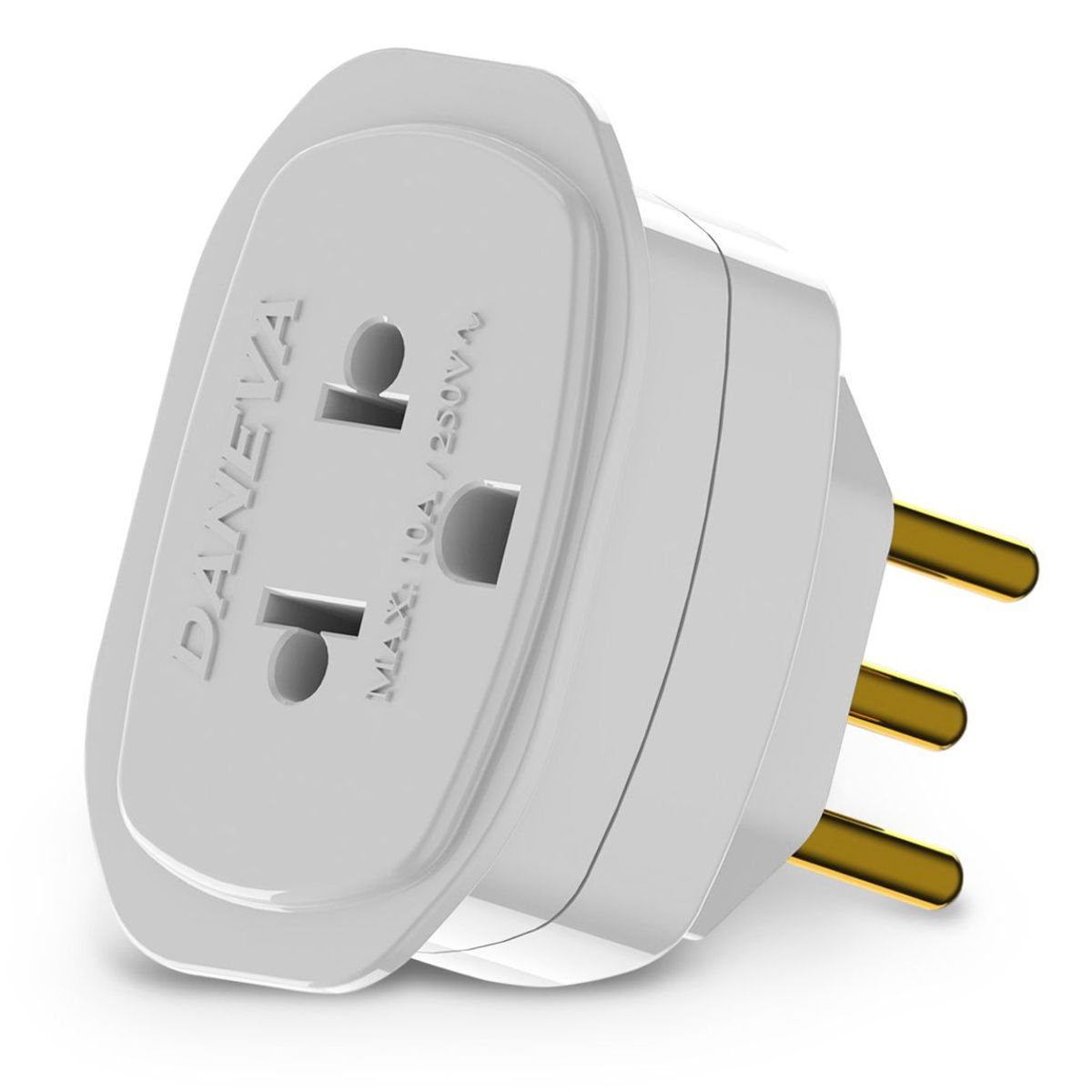 Adaptador Universal Branco 2 Polos T 10A 250V Daneva, marca Legrand - Foto Principal